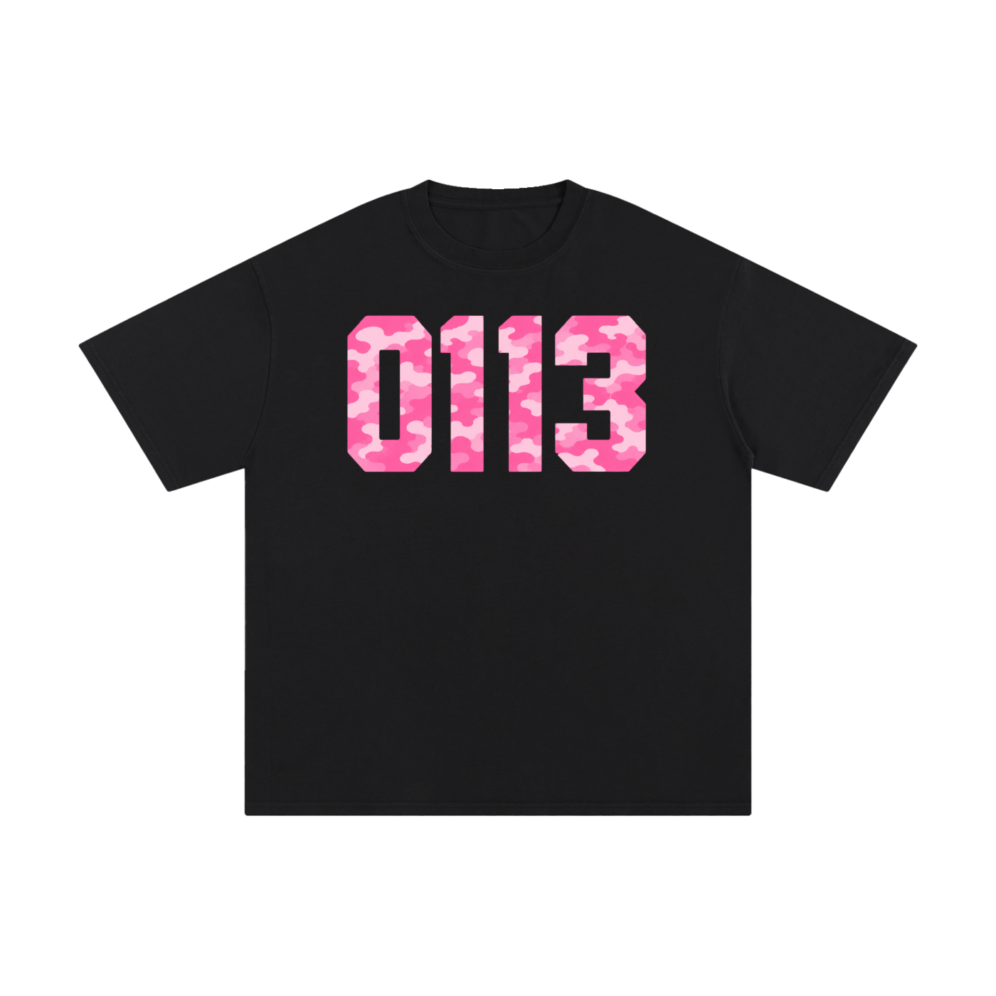 0113 Pink Camo T-Shirt (black)